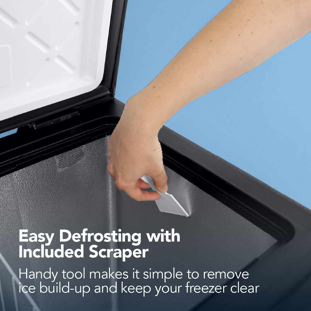 Freestanding Chest Freezer, 99 Litre, Black