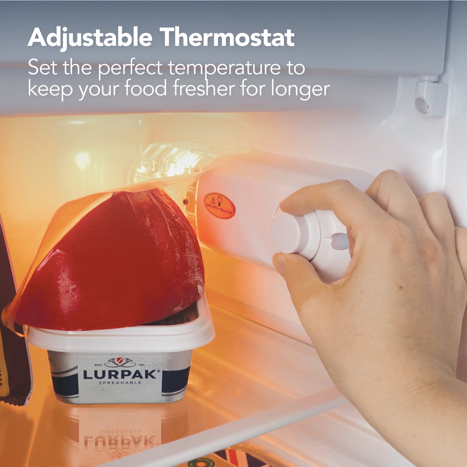 Under Counter Fridge with Ice Box, 81 Litre, White