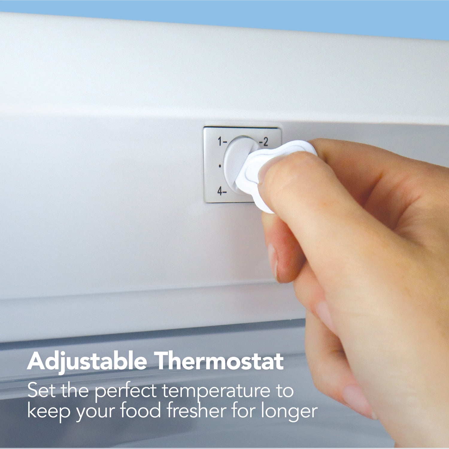 Under Counter Freezer, 88 Litre, Reversible Doors, White
