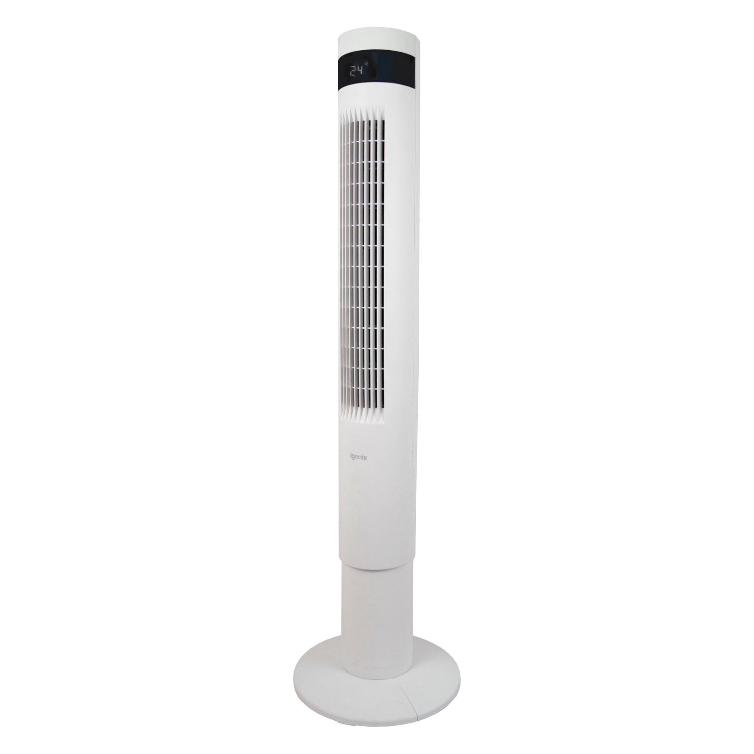 43 Inch Digital Tower Fan, 3 Speed Settings, White