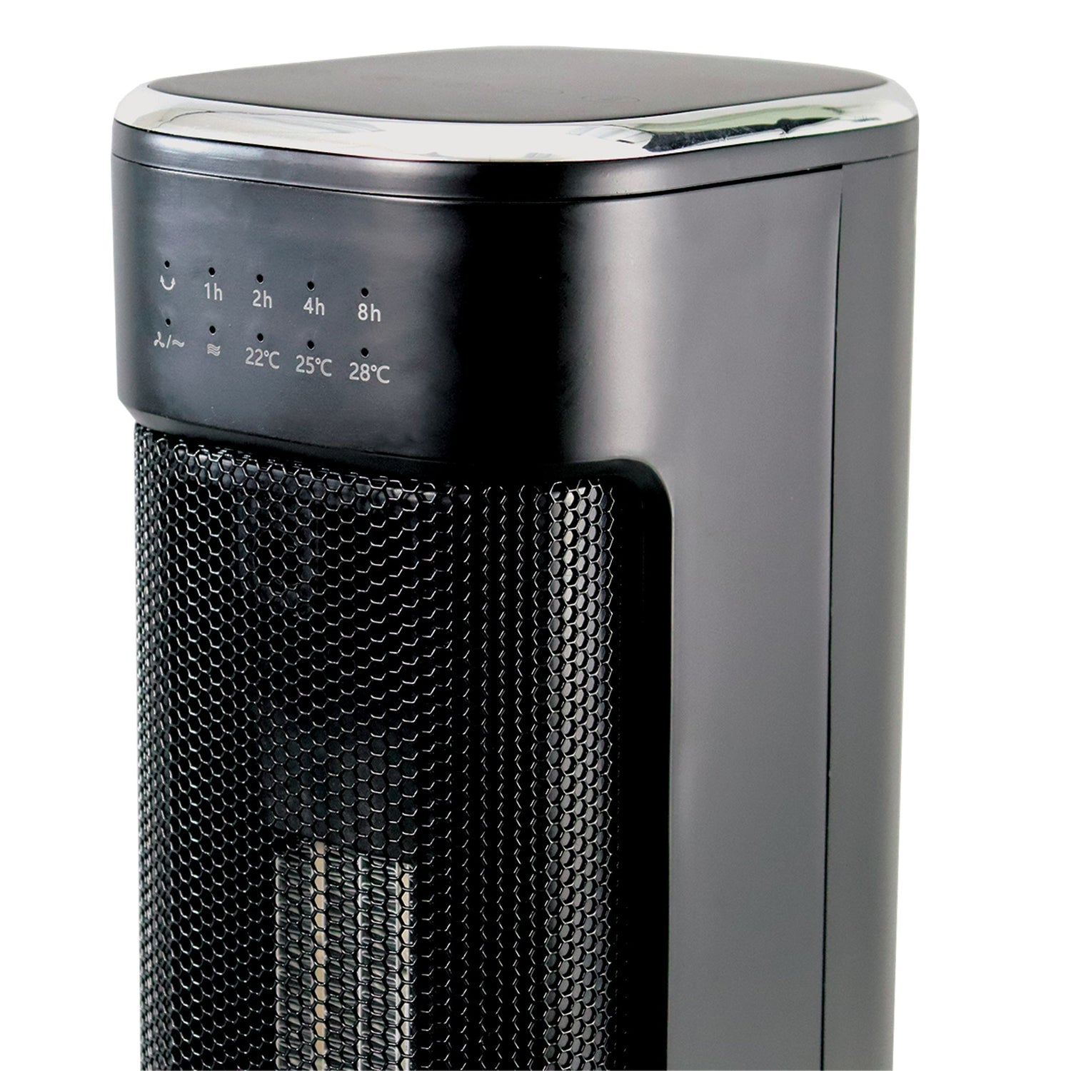 Oscillating Tower Heater With 3 Heat Settings, Black