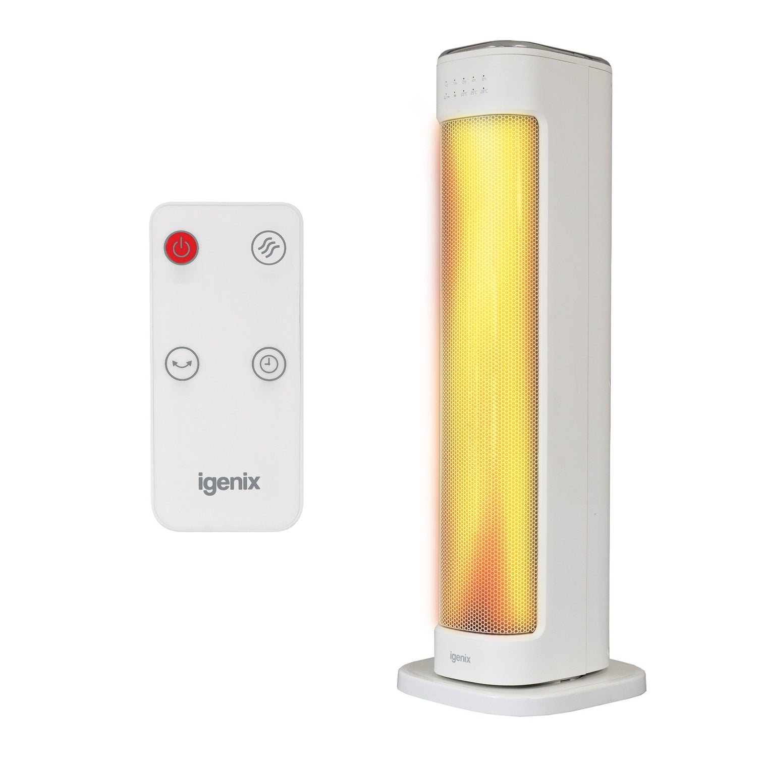 Oscillating Tower Heater With 3 Heat Settings, White