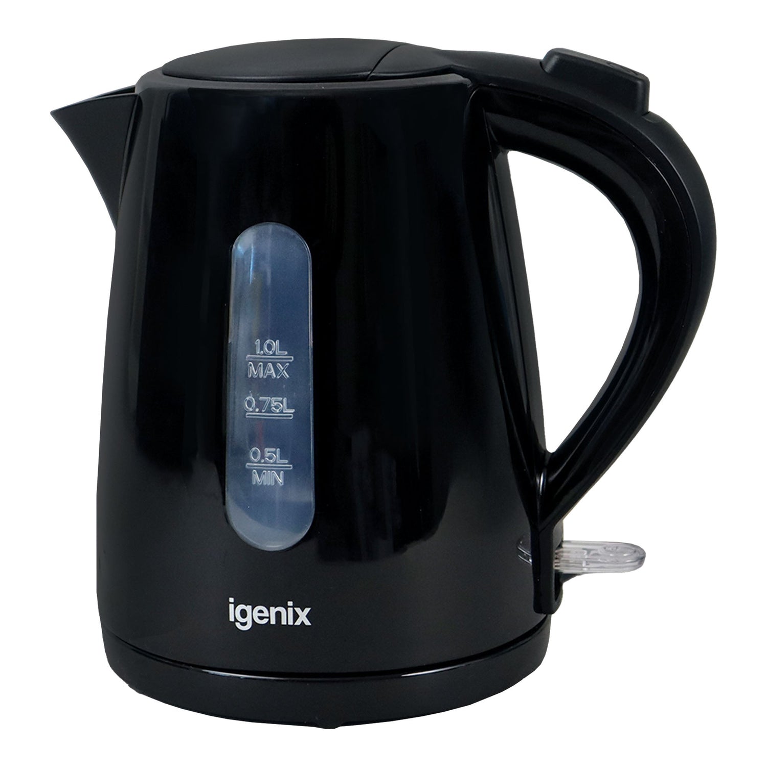 1 Litre Cordless Jug Kettle, 2200W, Black