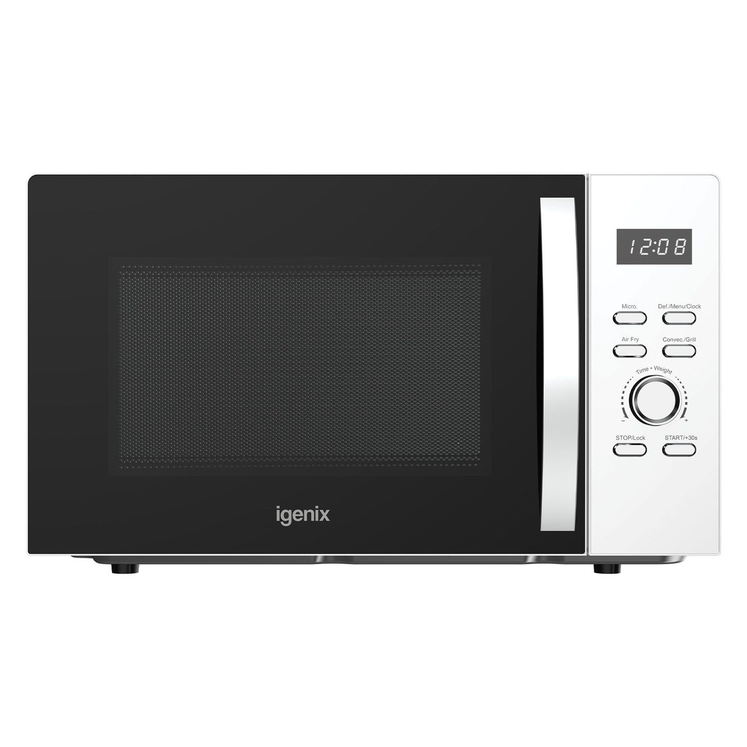 Digital Microwave, 25 Litre, 60 Min Timer, Air Fryer Function, 850W, White, IGMC02580W