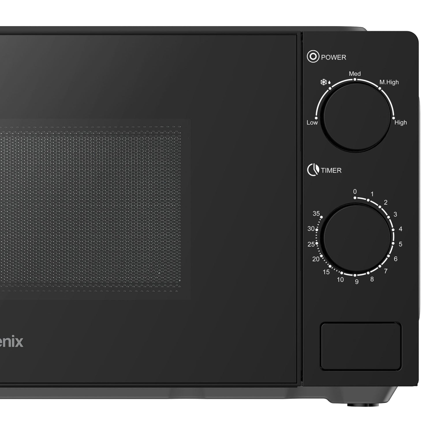 Manual Microwave, 700 W, 20 Litre, 35 Minute Timer, Black, Igenix IGMS02071B
