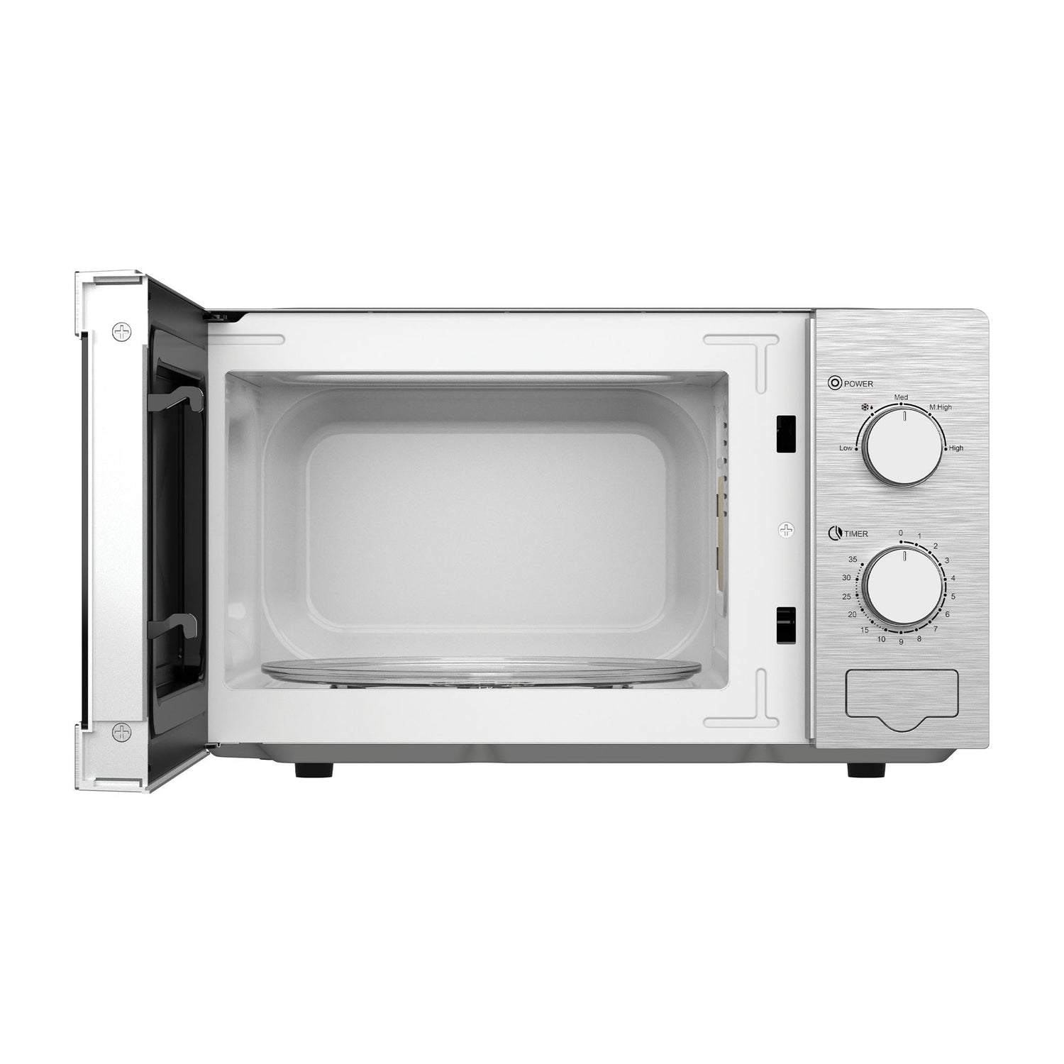 Manual Microwave, 20 Litre, 5 Power Settings, 800W, Stainless Steel, IGMS02081SS
