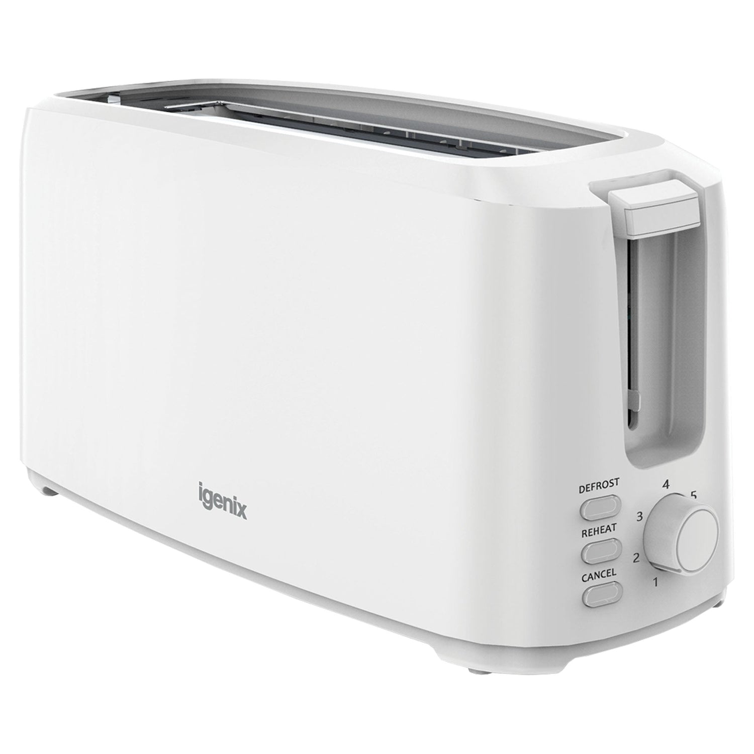 4 Slice Long Slot Toaster, IGT0420W, Matte White