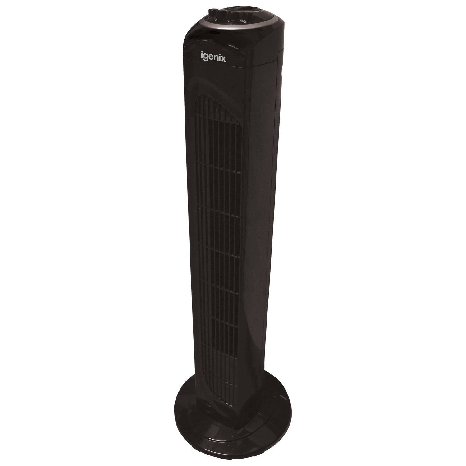 Tower Fan, Oscillating, 2 Hour Timer, 30 Inch, Black