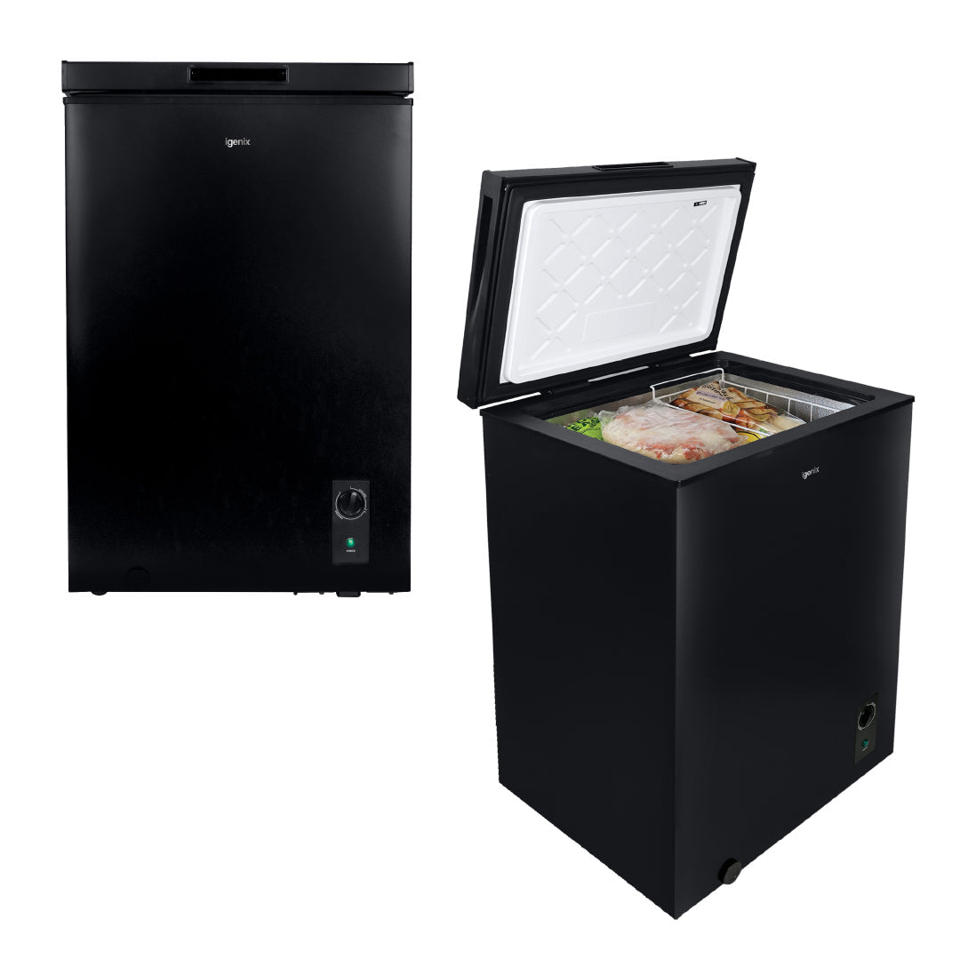 Freestanding Chest Freezer, 99 Litre, Black