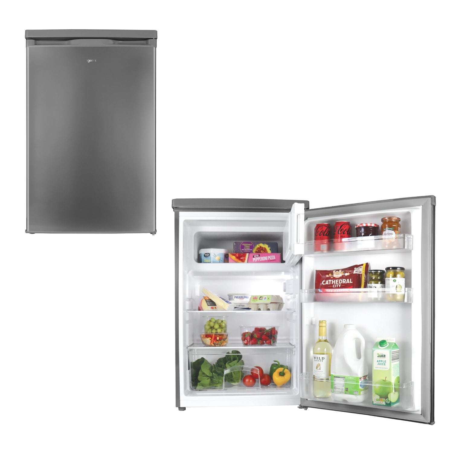 Under Counter Fridge with Ice Box, Inox