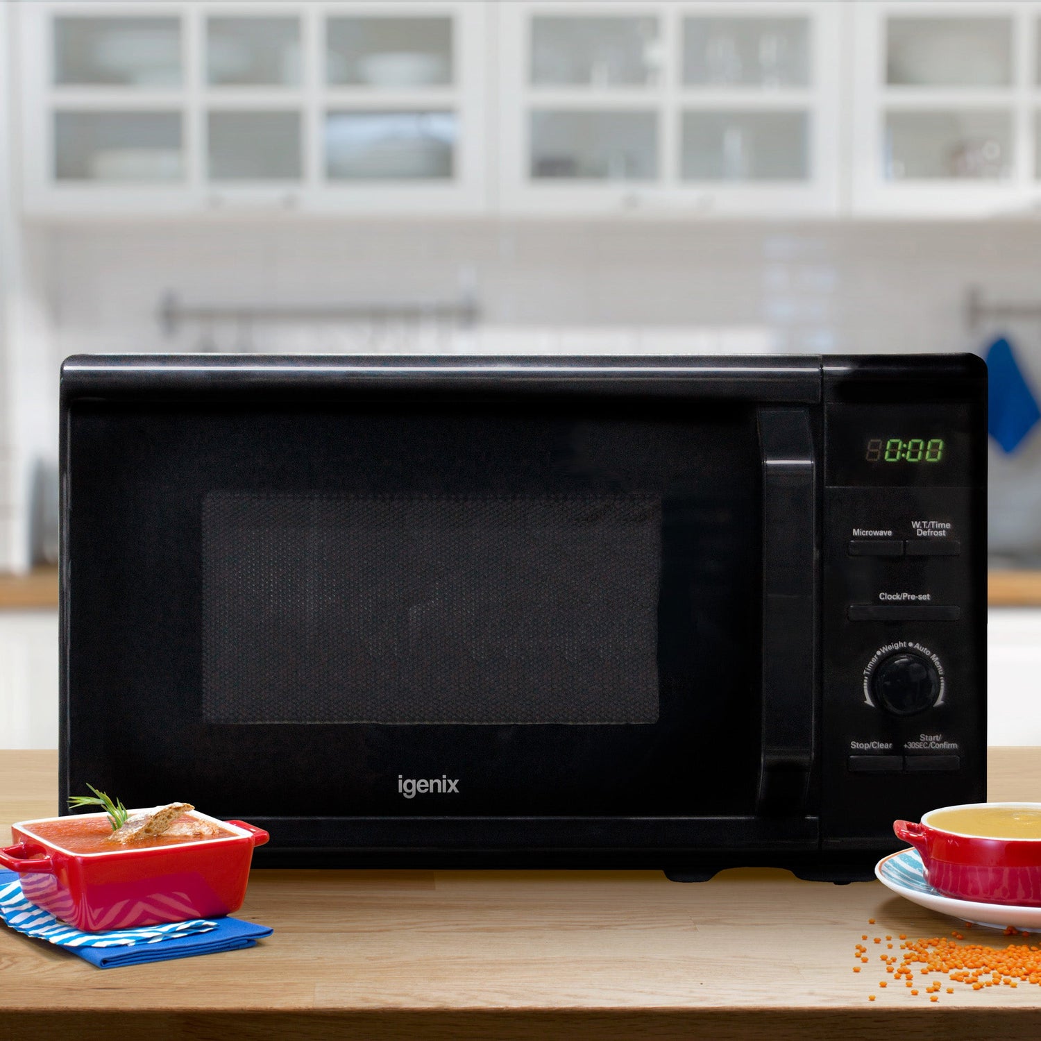 Digital Microwave, 20 Litre, 8 Cooking Settings, 800W, Black