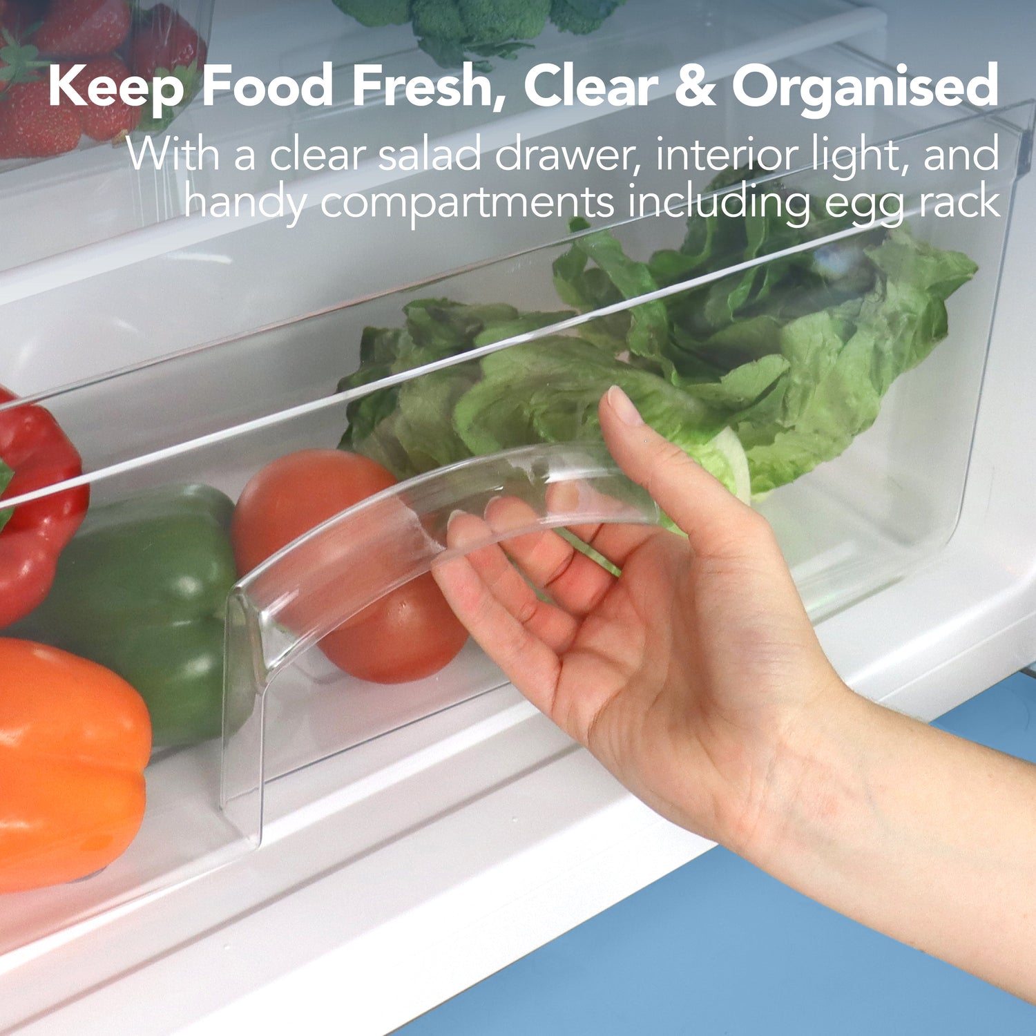 Under Counter Larder Fridge, 127 Litre, Silver