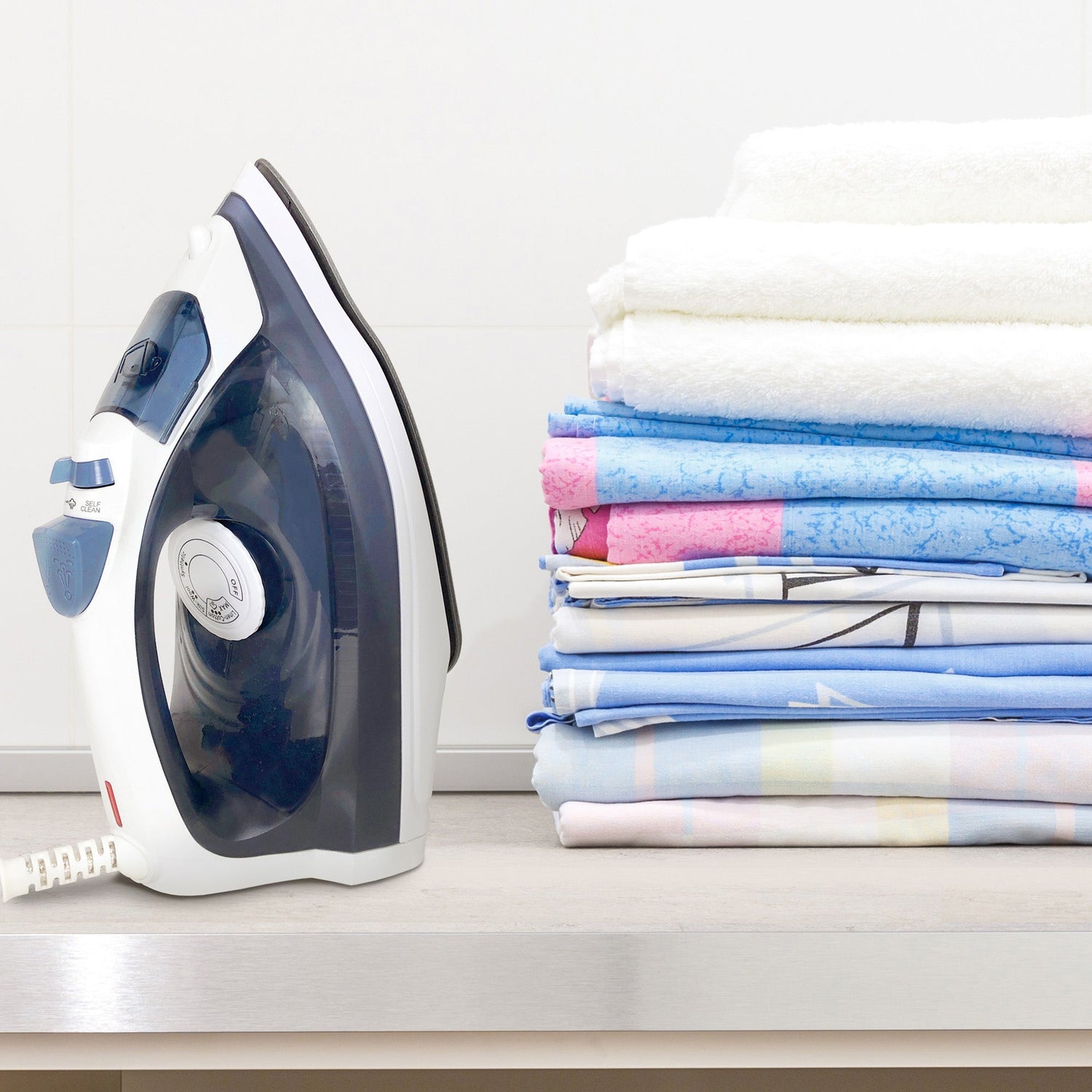 PowerSteam Lite Steam Iron,  1600W, Blue/White