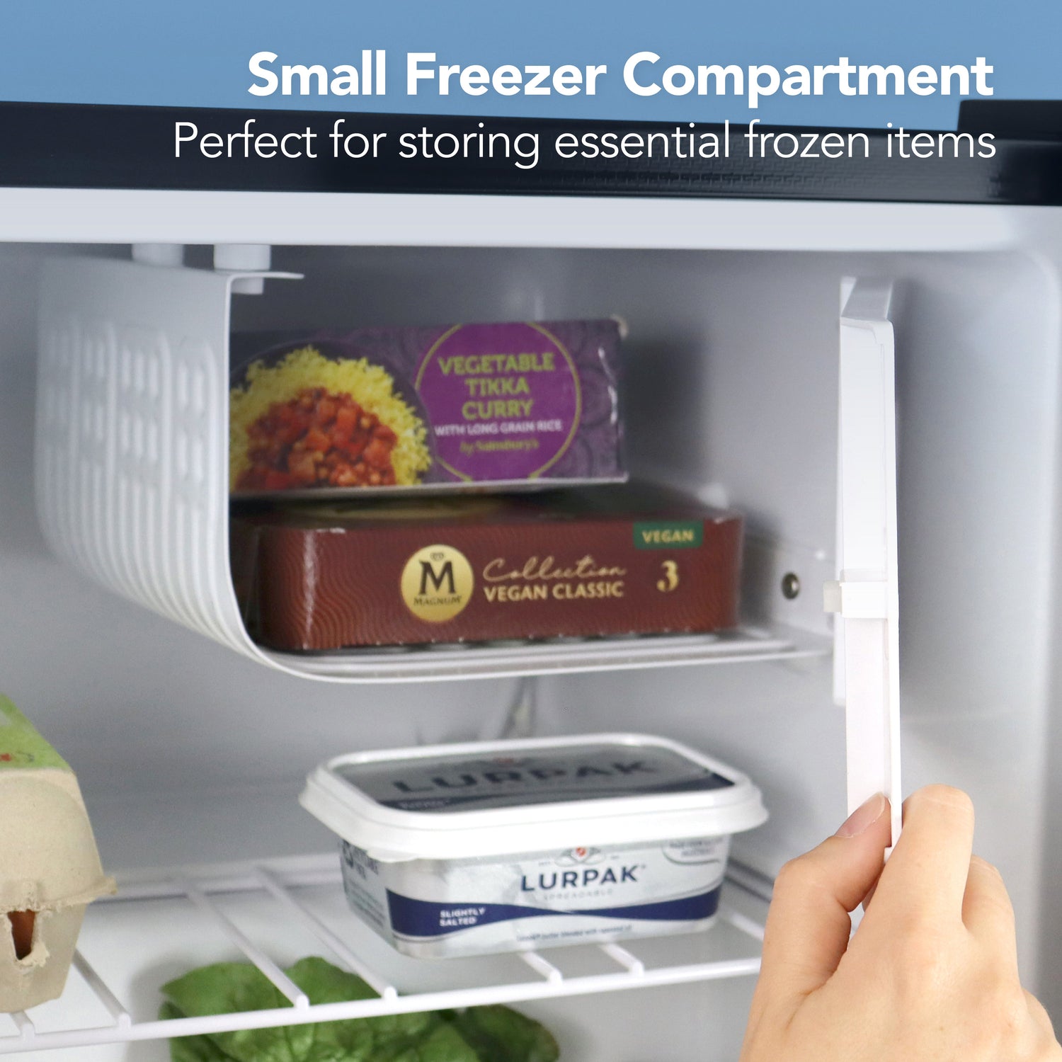 Table Top Fridge with Lockable Door, 41 Litre, Black