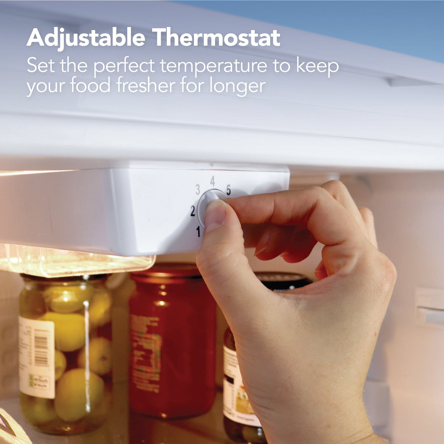 Under Counter Larder Fridge, 92 Litres, White