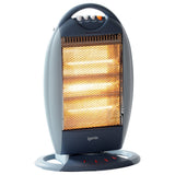 Electric Halogen Heater, 3 Heat Settings, 1200W, Grey