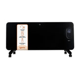 Smart Electric Panel Heater, 2000W, Black