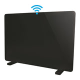 Smart Glass Panel Heater, 2000W, Black