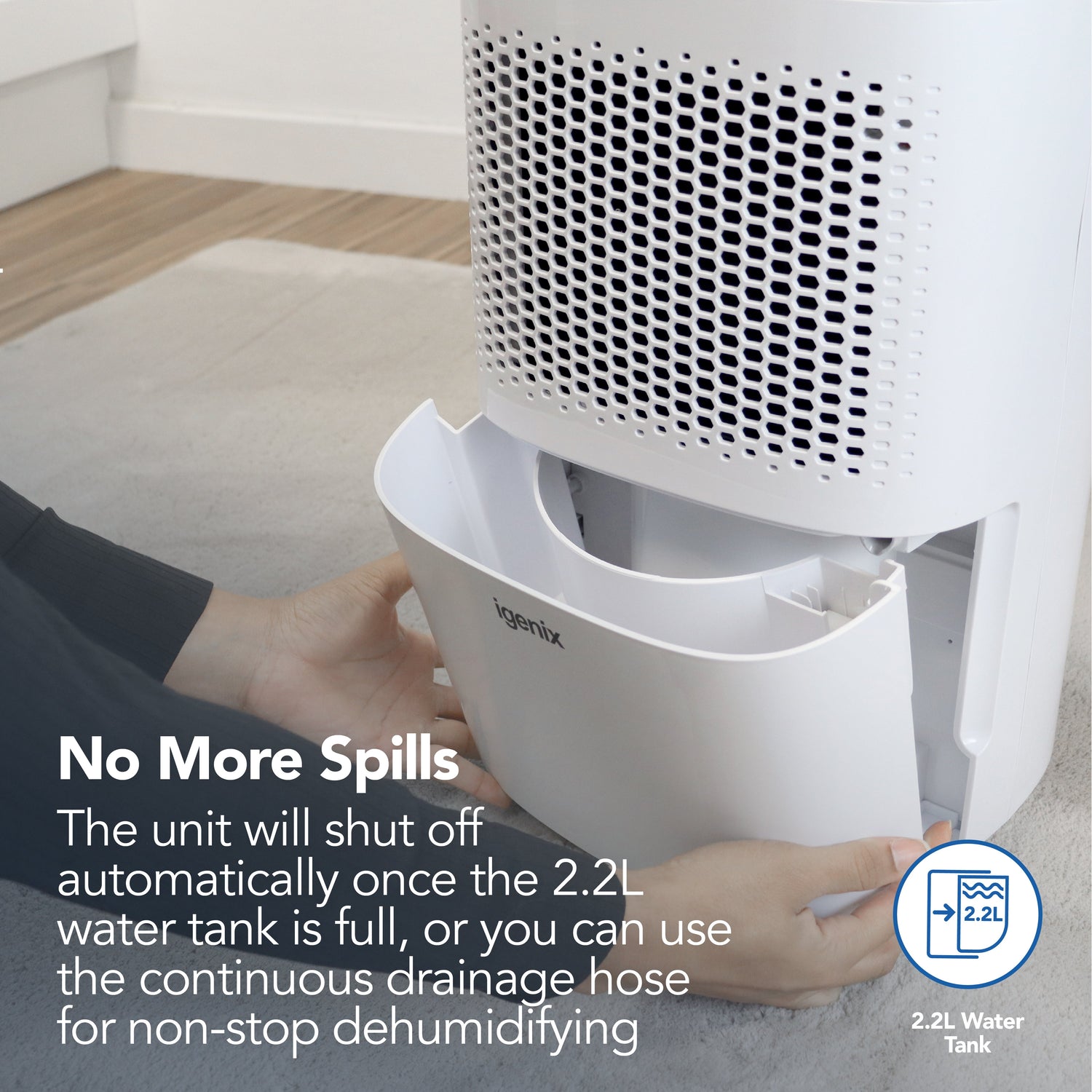 Portable Dehumidifier, Extracts 12 Litres per Day
