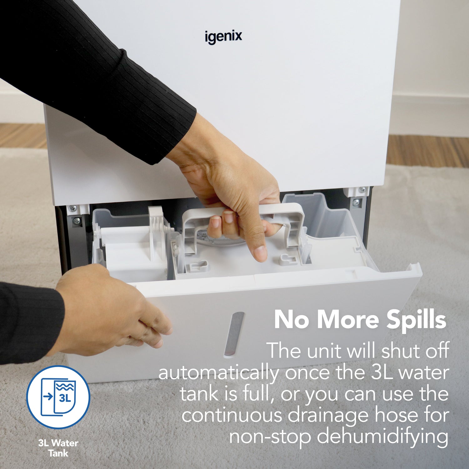 Portable Dehumidifier, Extracts 30 Litres per Day