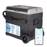60L Portable Fridge Freezer, Black