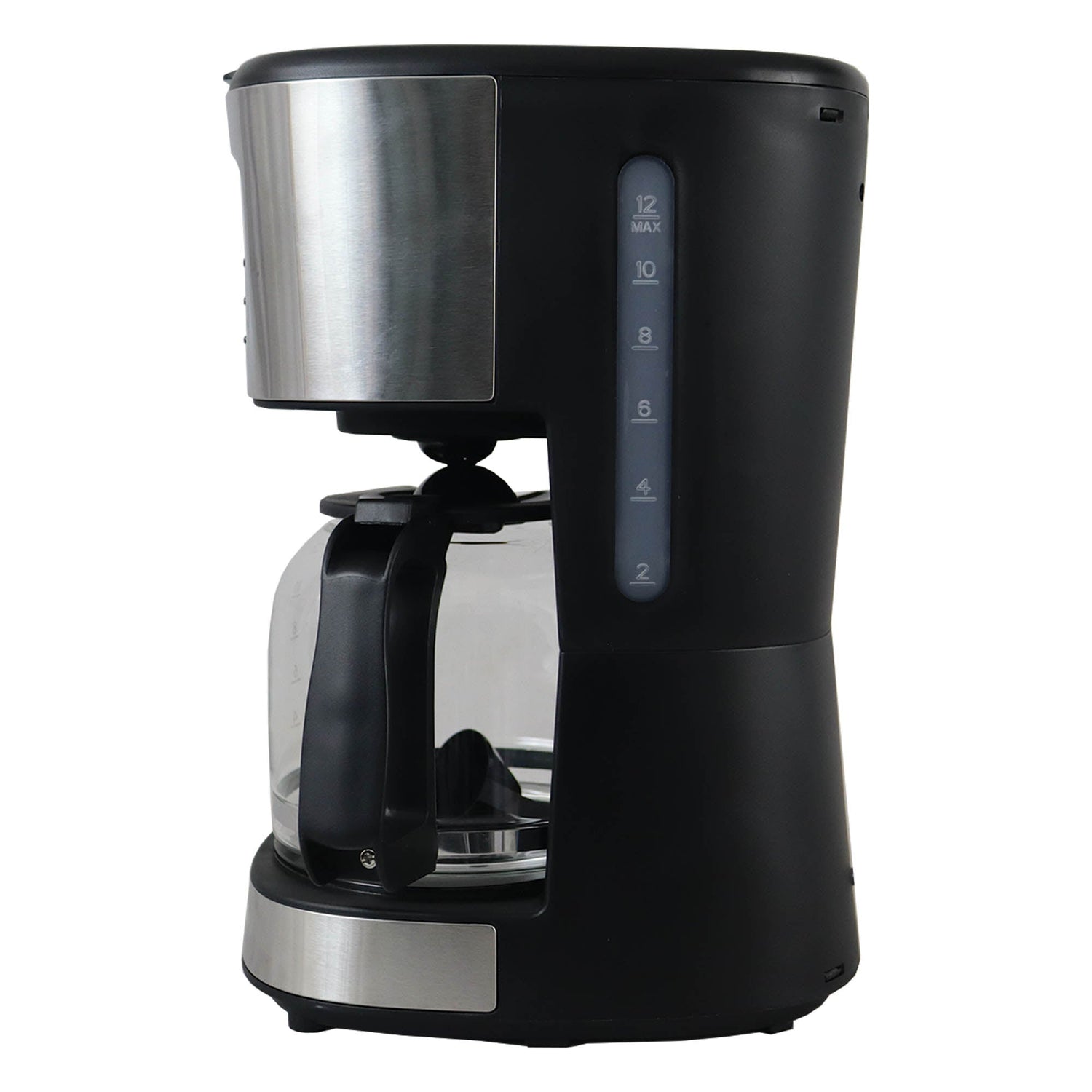 Igenix 1.5L Coffee Maker, 900W, LCD Display, 24 Hour Programmable Timer, Delay Brew, Keep Warm, Anti-Drip, Dishwasher Safe Glass Carafe, Stainless Steel, IGCM01250SS