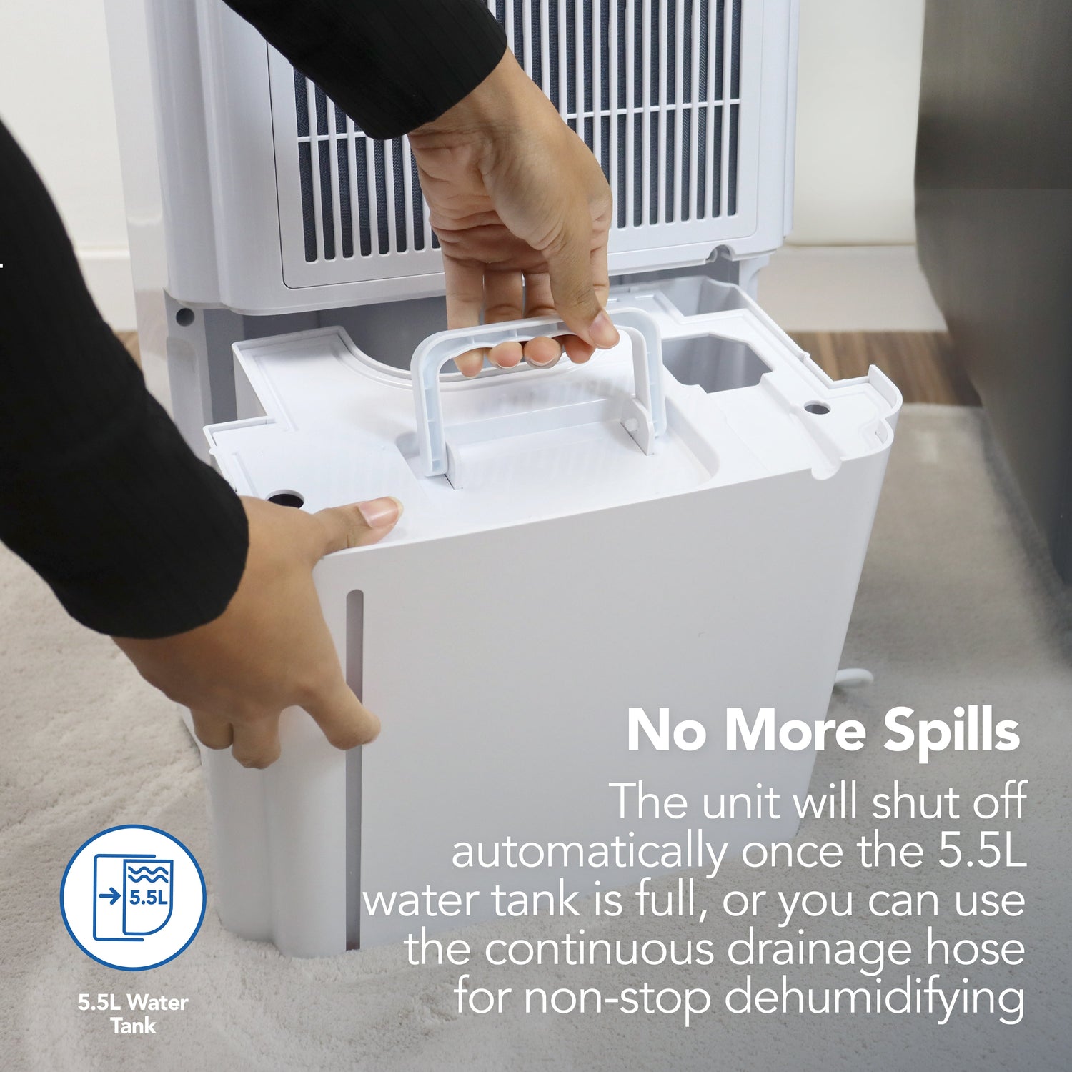 Portable Dehumidifier, Extracts 20 Litres per Day