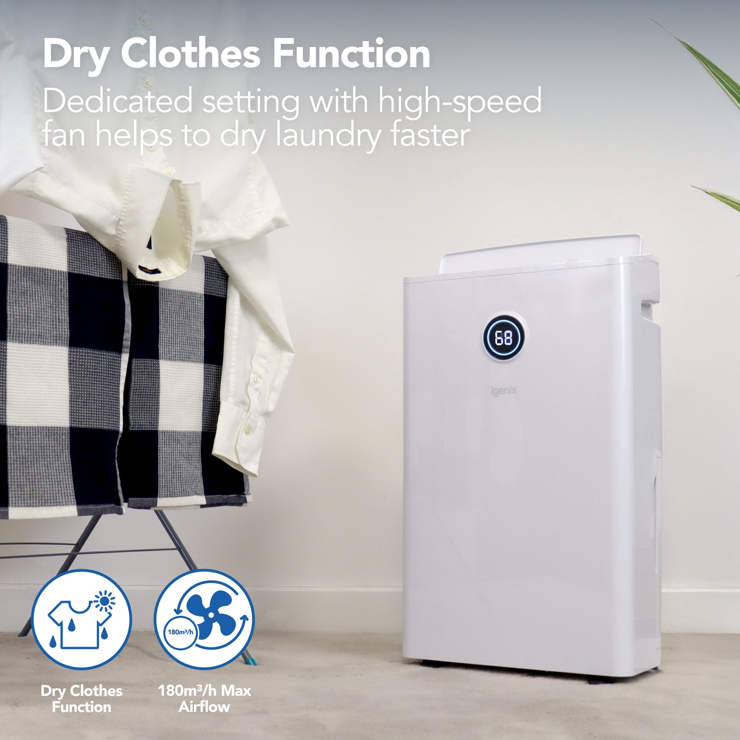 Portable Dehumidifier, Extracts 20 Litres per Day