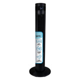 35 Inch Digital Tower Fan, 3 Speed Settings, Black