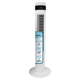35 Inch Digital Tower Fan, 3 Speed Settings, White
