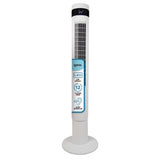 43 Inch Digital Tower Fan, 3 Speed Settings, White