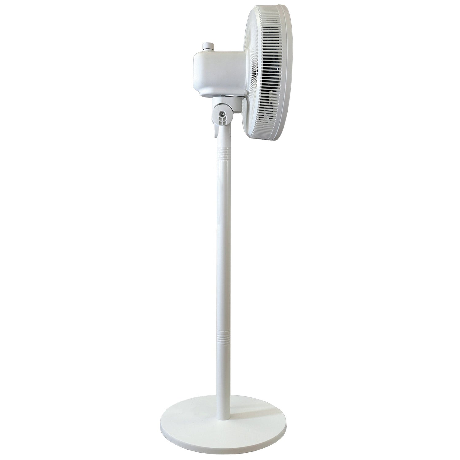 12 Inch Pedestal Fan, 7 Blades, 3 Speeds, White