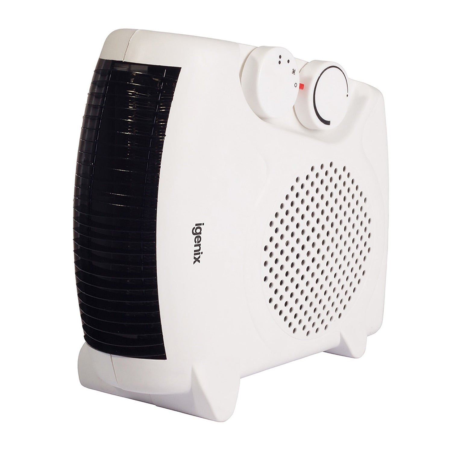 Igenix IGHF01914W Upright/Flat Fan Heater, 2 Heat Settings, 1800W/2000W, White