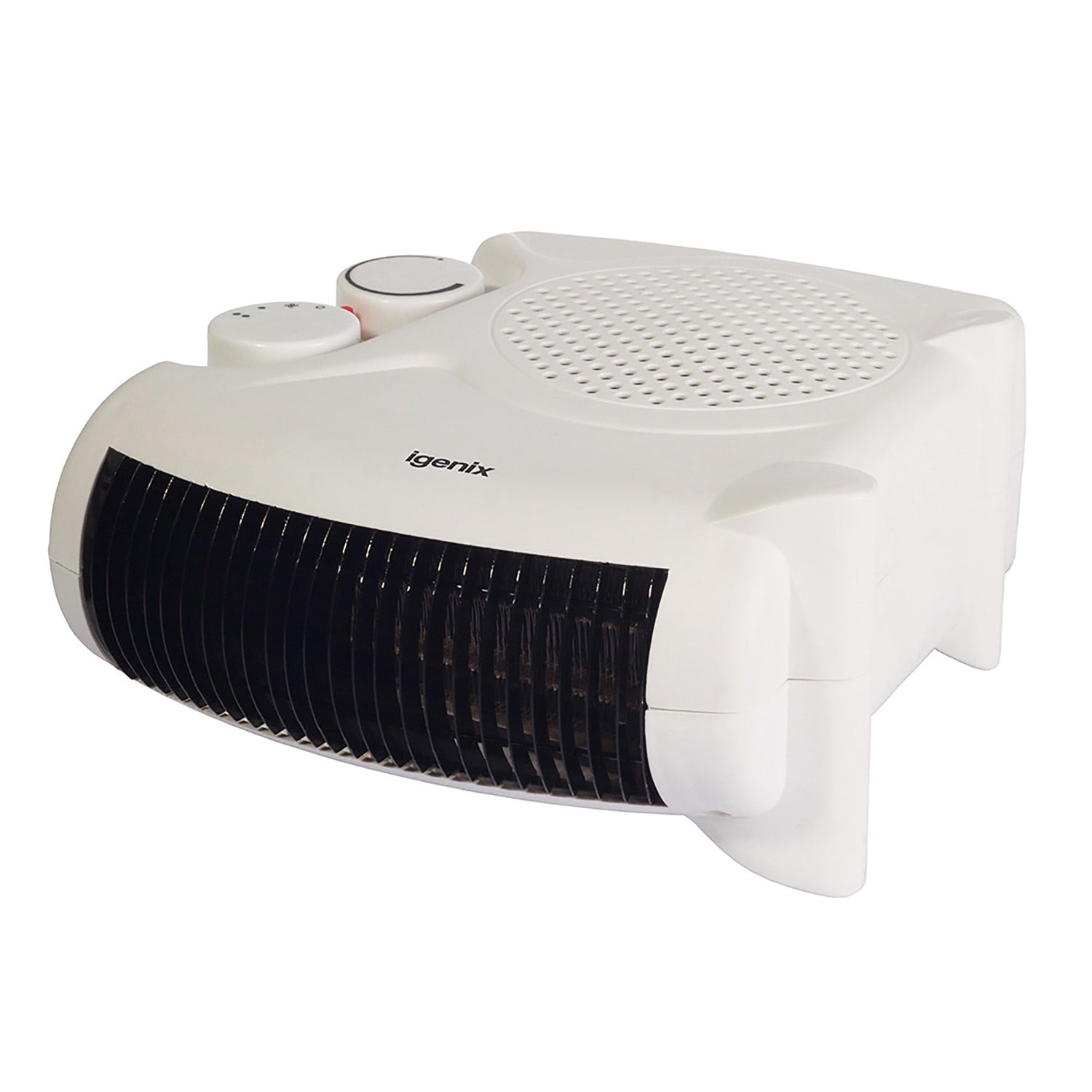 Igenix IGHF01914W Upright/Flat Fan Heater, 2 Heat Settings, 1800W/2000W, White