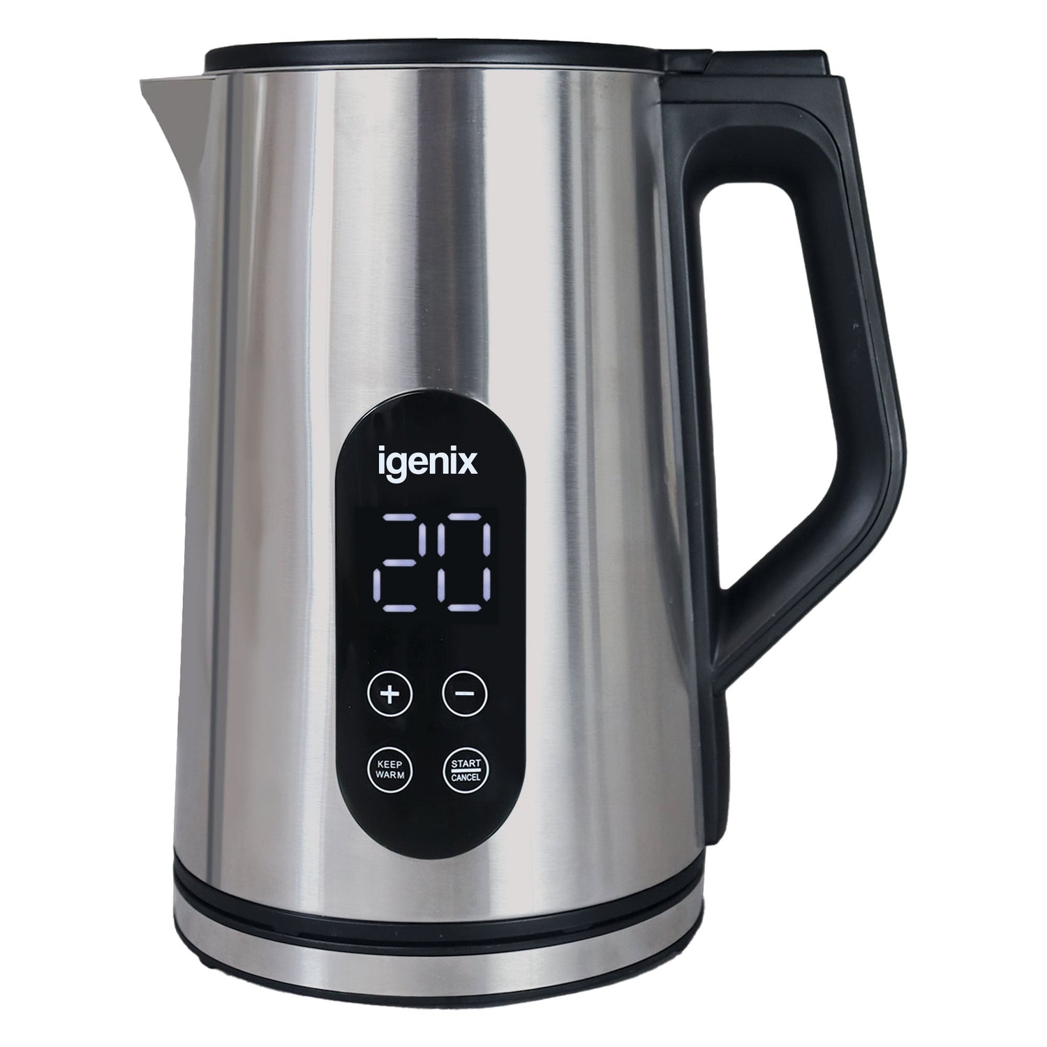 Igenix 3000W 1.5L Digital Jug Kettle, Stainless Steel