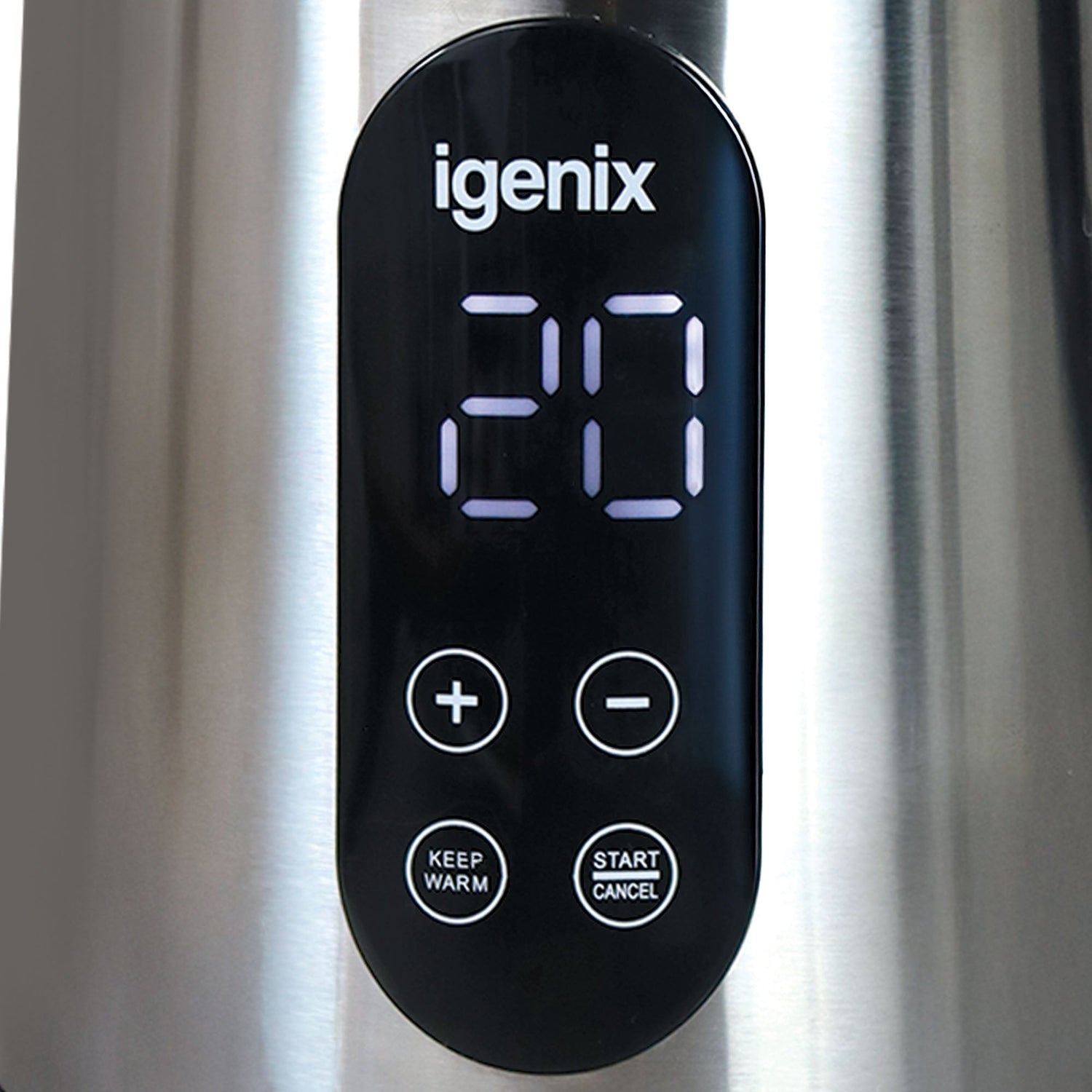 Igenix 3000W 1.5L Digital Jug Kettle, Stainless Steel