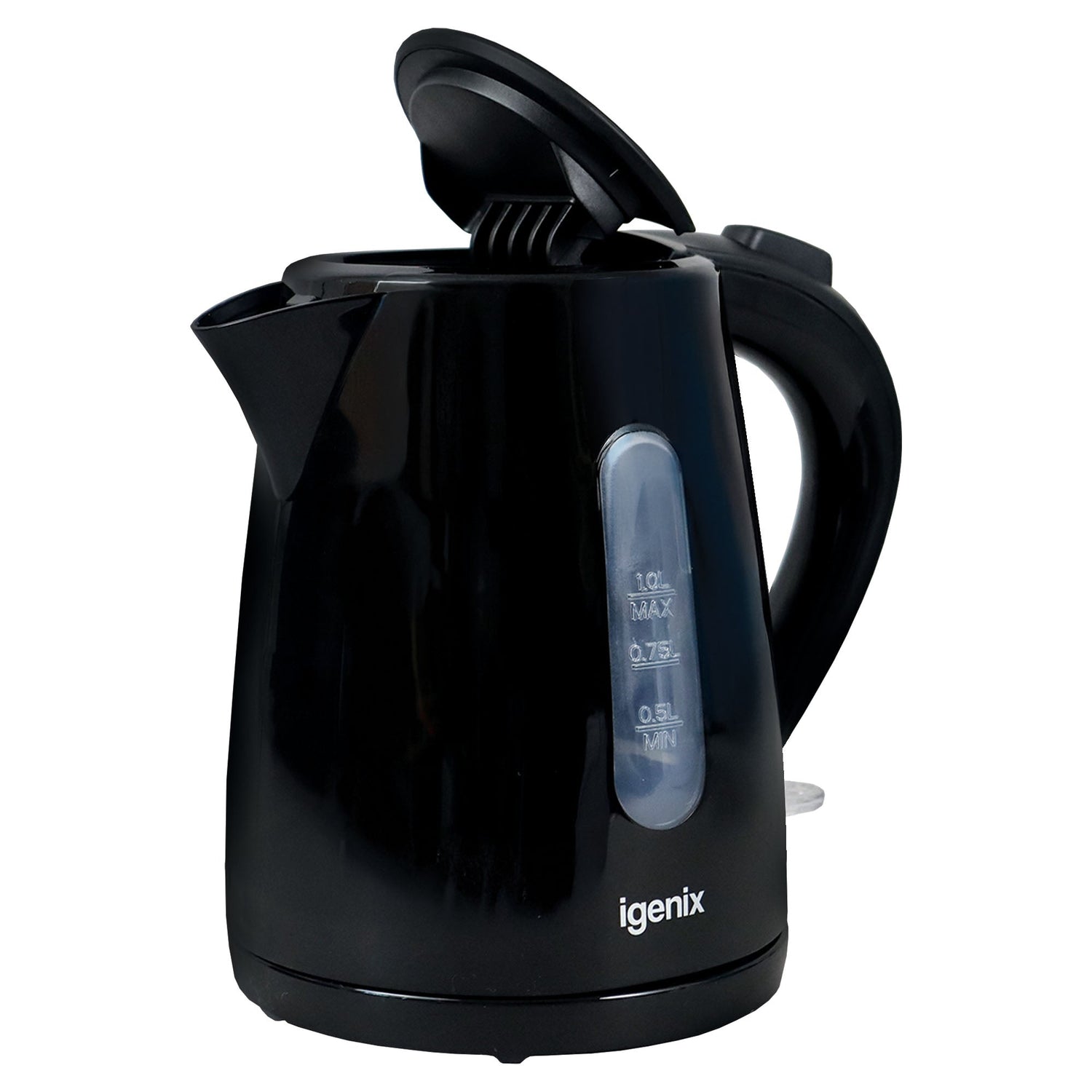 1 Litre Cordless Jug Kettle, 2200W, Black