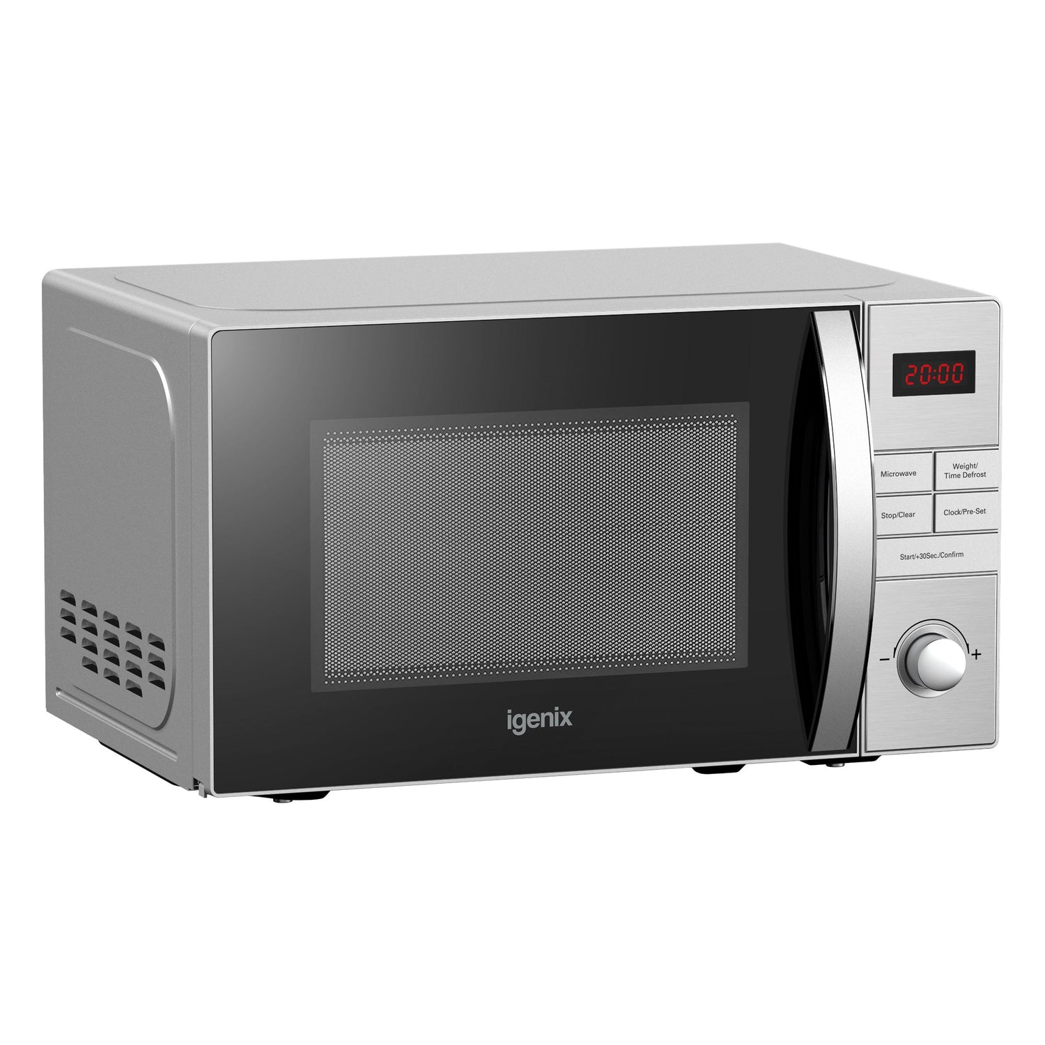 Digital Microwave, 20 Litre, 5 Power Settings, 800W, Stainless Steel