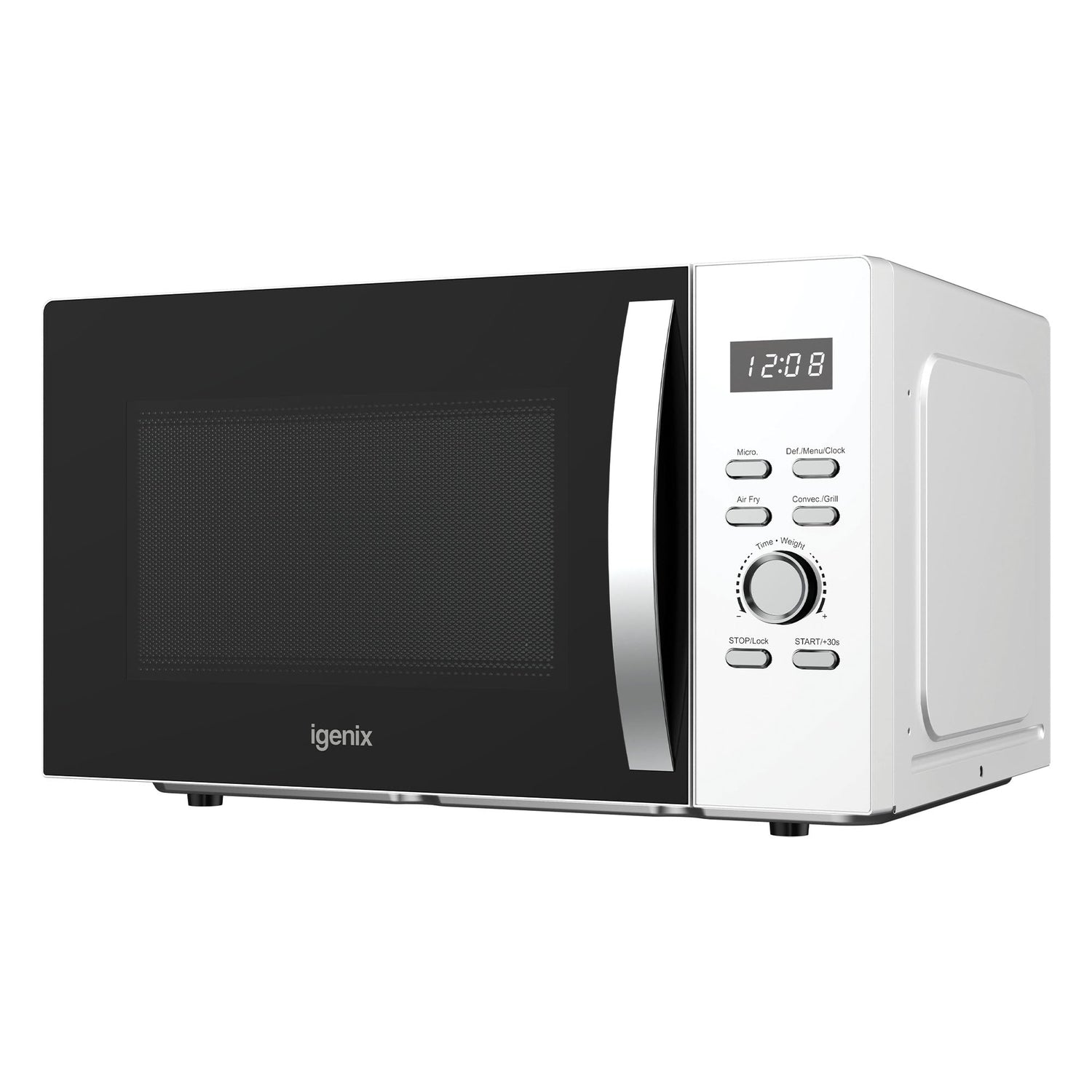 Digital Microwave, 25 Litre, 60 Min Timer, Air Fryer Function, 850W, White, IGMC02580W
