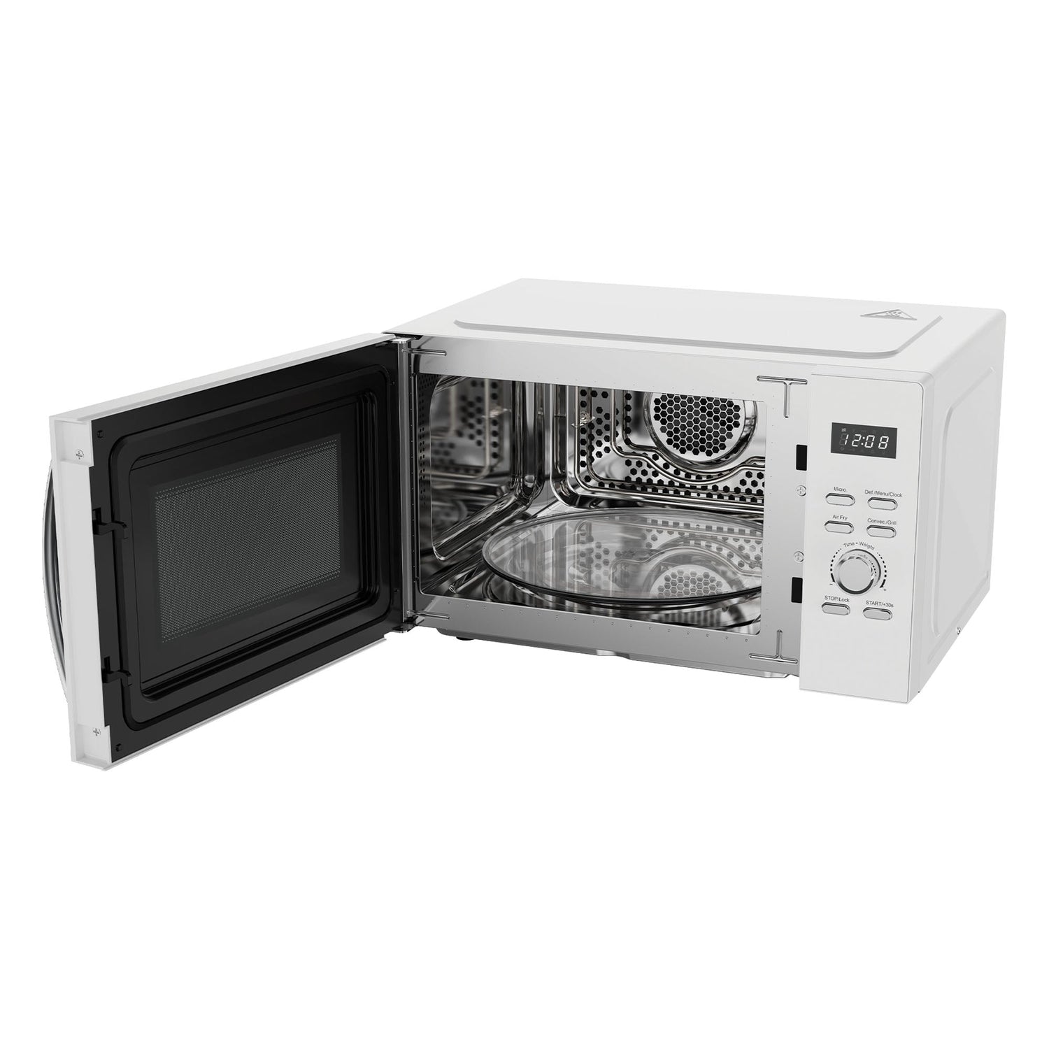 Digital Microwave, 25 Litre, 60 Min Timer, Air Fryer Function, 850W, White, IGMC02580W