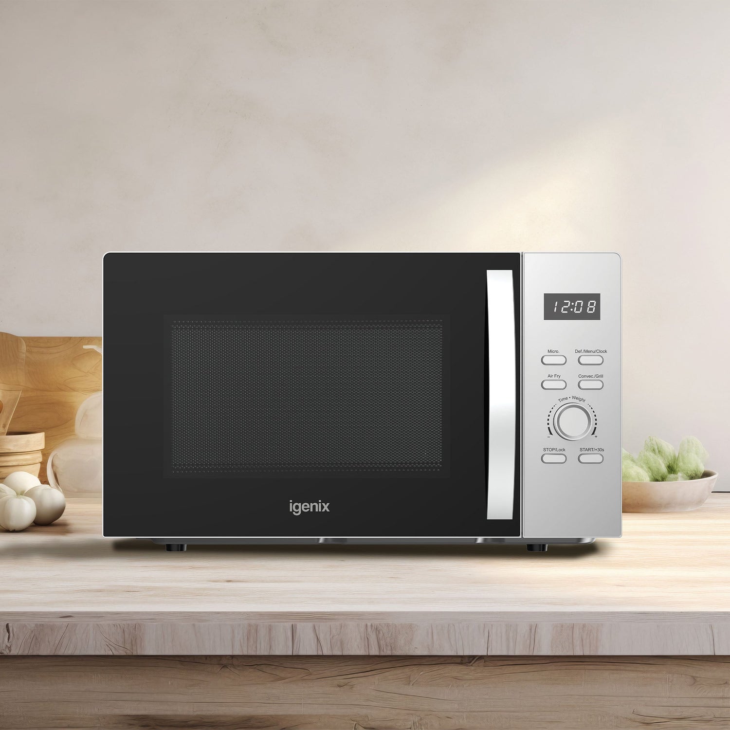 Microwave with Air Fryer Function , 28 Litre, 900W, Silver, IGMC02890S