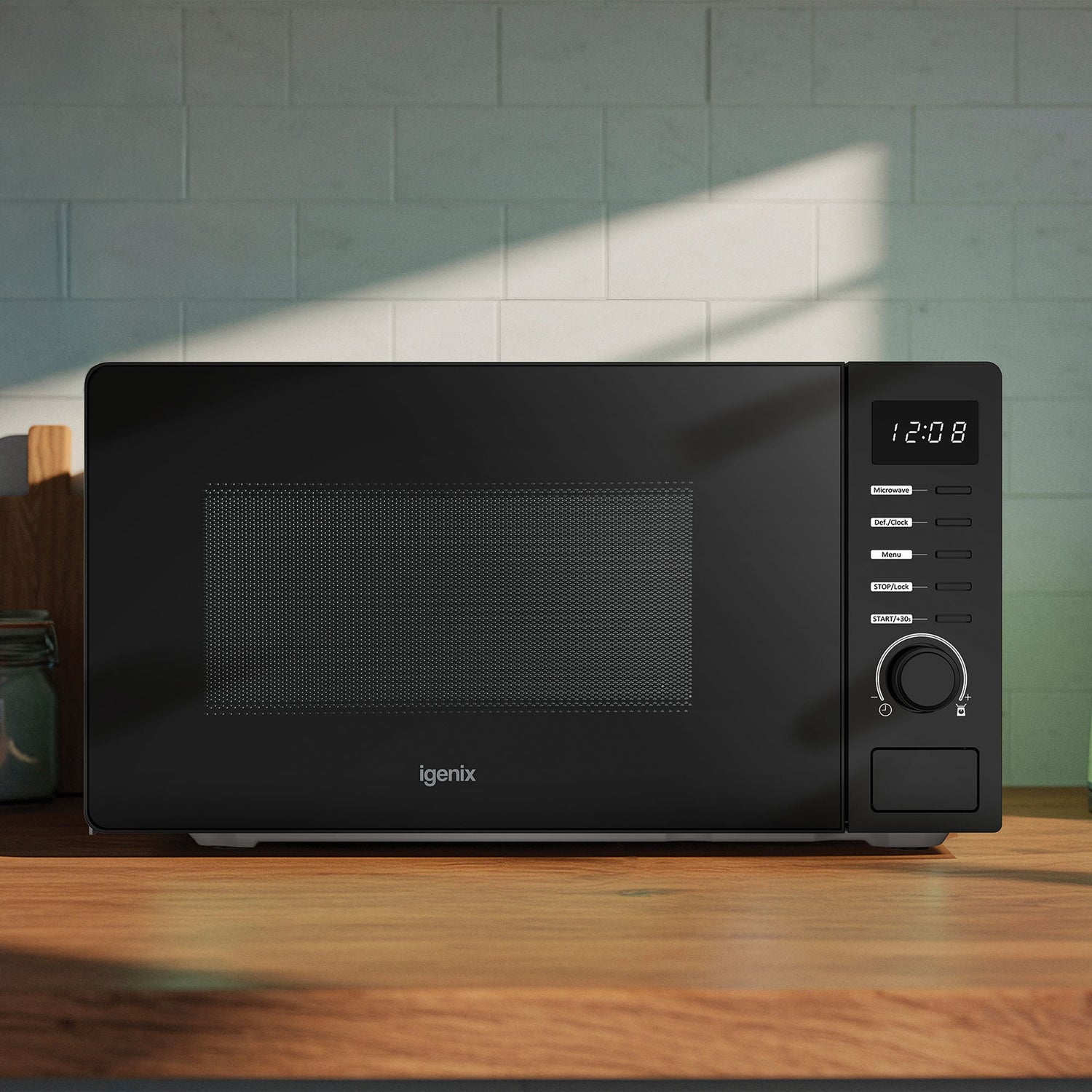 20L 700W Digital Microwave, 8 Functions, 5 Power Levels, Igenix IGMS02070B