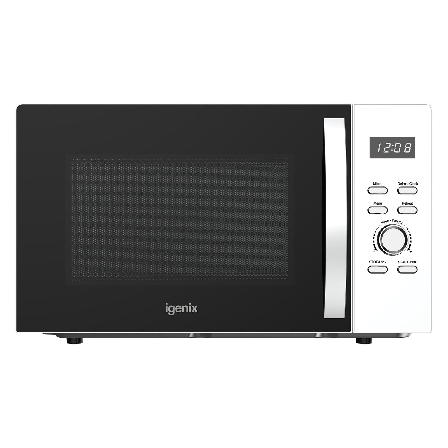 Digital Microwave, 30 Litre, 950W, White, Igenix IGMS03090W