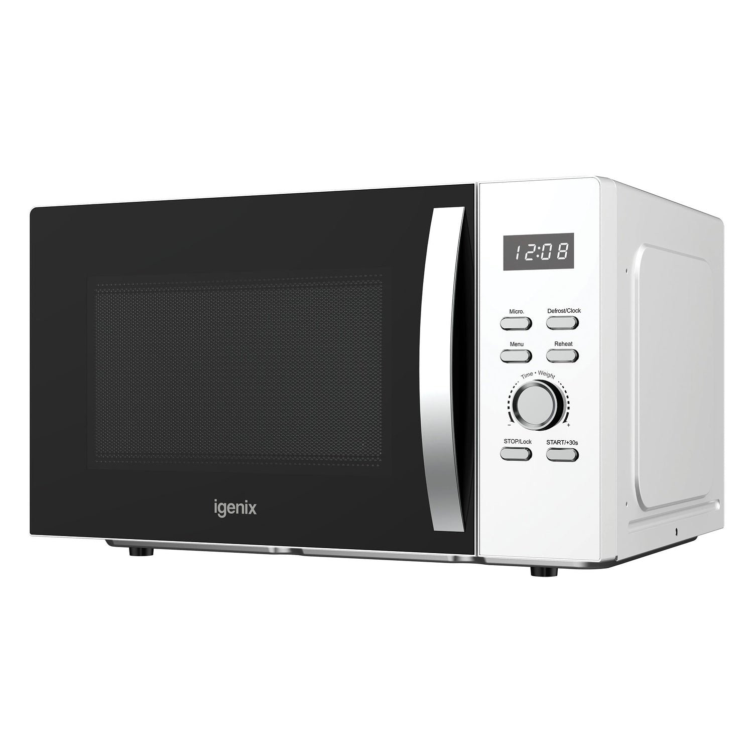 Digital Microwave, 30 Litre, 950W, White, Igenix IGMS03090W