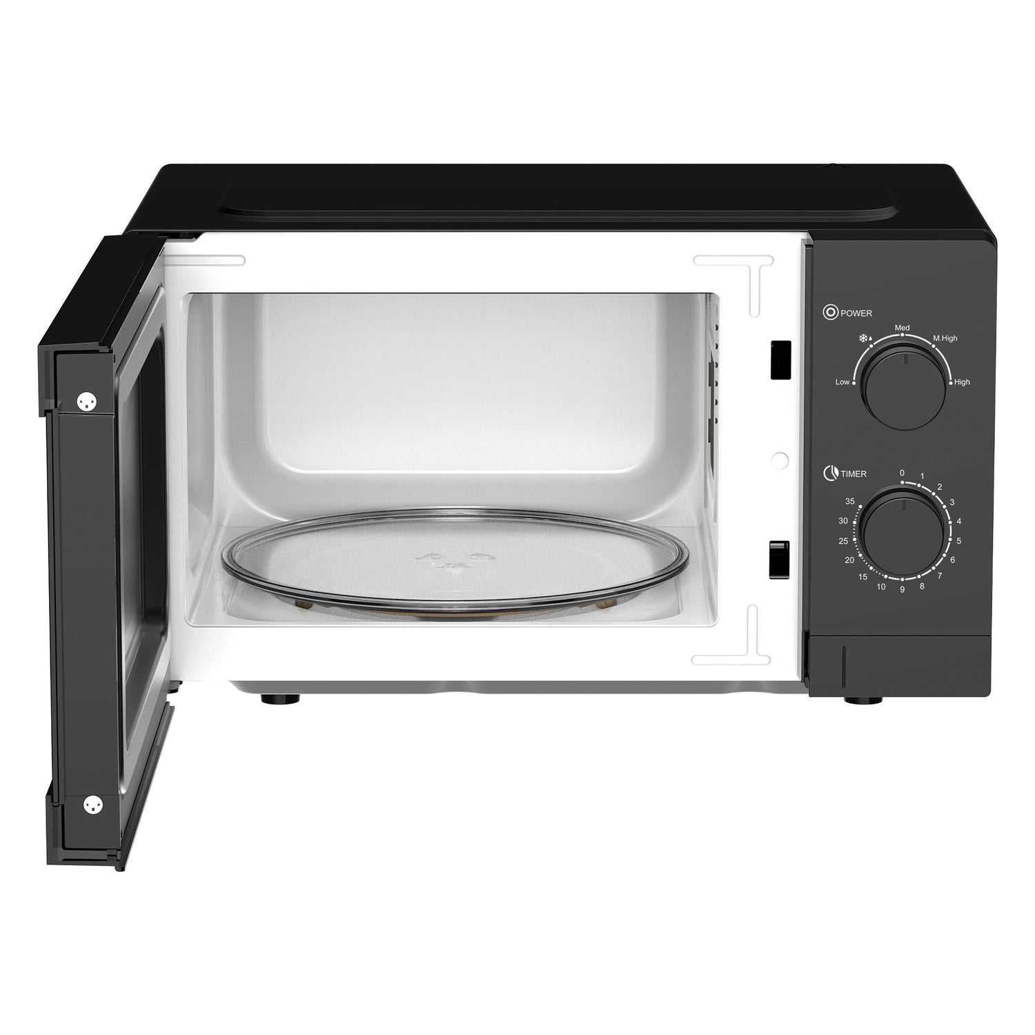 Manual Microwave, 20 Litre, 5 Power Settings, 800W, Black, IGMS08080B