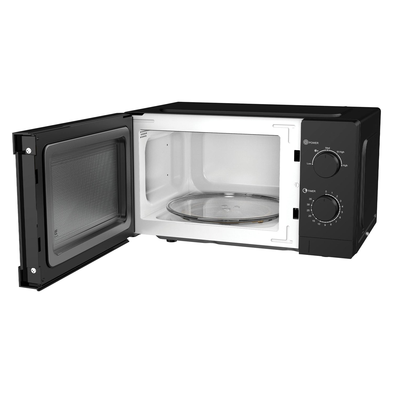 Manual Microwave, 20 Litre, 5 Power Settings, 800W, Black, IGMS08080B