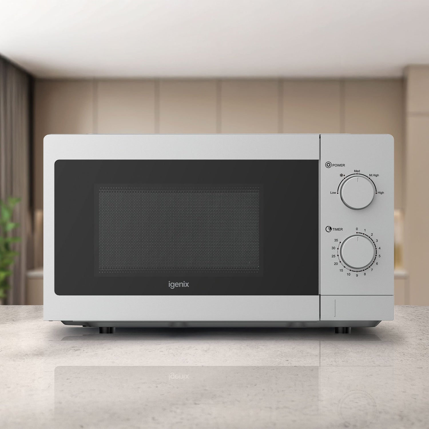 Manual Microwave, 20 Litre, 5 Power Settings, 800W, Silver, IGMS08080S