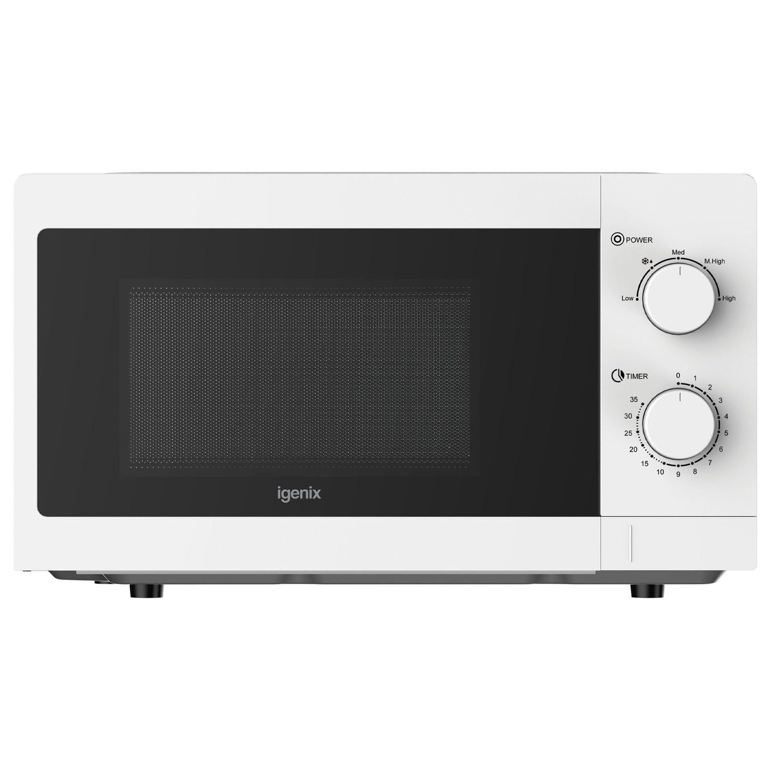 Manual Microwave, 20 Litre, 5 Power Settings, 800W, White, IGMS08080W