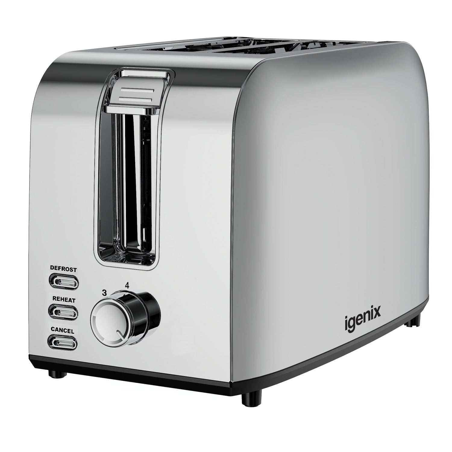 Igenix 750W 2 Slice Toaster, Stainless Steel