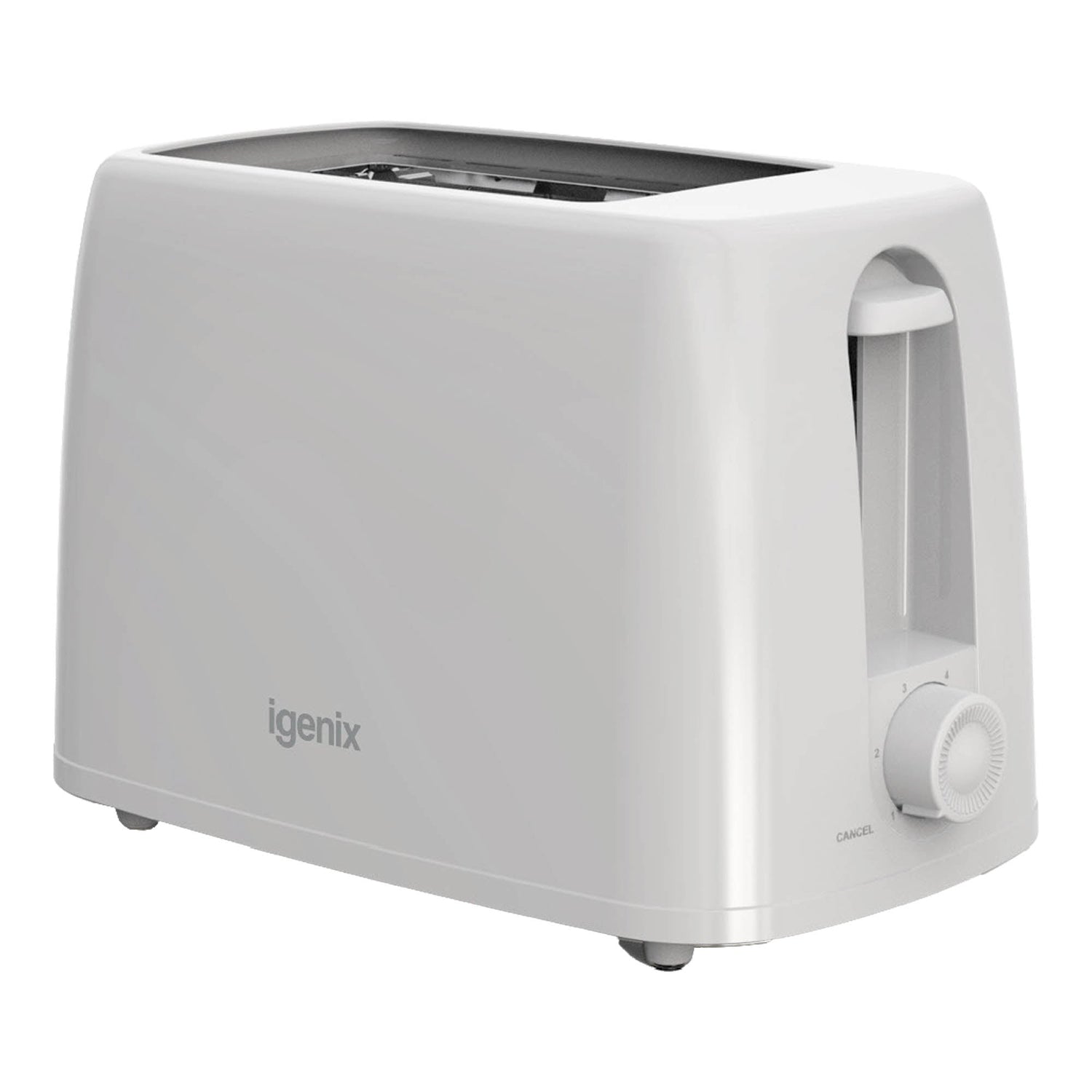 2 Slice Toaster, 650W, 6 Browning Levels, Control Dial, Crumb Tray, Cord Storage